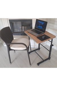 Ilk Okul Çocuk Ders Çalışma Masası Boyu Yüksekliği Ayarlanabilir Masa Ceviz Renk Çocuk Odası Masası ürün fotoğrafı