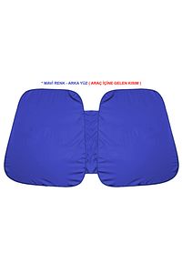 Tüm Araçlara Uygun Oto Ön Cam Güneşliği Oto Güneş Gözlüğü - Mavi - Blue ürün fotoğrafı