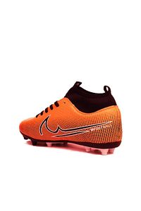 Mercur Süper Erkek Çocuk Turuncu Renk Bilekli Boğazlı Çoraplı Krampon Halı Saha Futbol Spor Ayakkabı ürün fotoğrafı