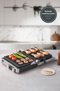 Grilliant 1340h Inox Gövde Döküm Plaka Tost Ve Izgara Makinesi ürün fotoğrafı
