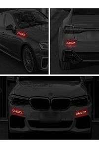 Araç Kaput Sticker Oto Reflektör Yapıştırıcı Oto Aksesuar ürün fotoğrafı