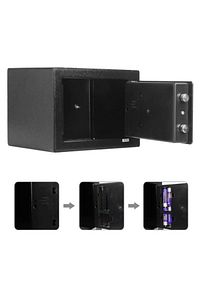 Italyan 17ef Elektronik Şifreli Çelik Para Kasası Otel Tipi Kasa 3mm Montaj Kit Hediye+ Pil ürün fotoğrafı