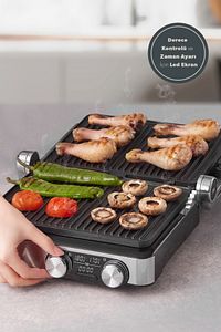 Grilliant 1340h Inox Gövde Döküm Plaka Tost Ve Izgara Makinesi ürün fotoğrafı