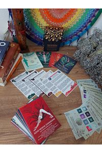 80 Yoga Kartları Destesi Diş Doğal Taş Hediyesi Ile ürün fotoğrafı