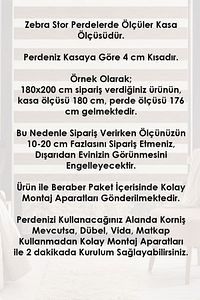 Antrasit Düz Zebra Perde ürün fotoğrafı