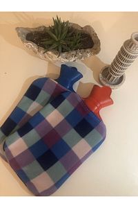 Ekose Desenli Polarlı Sıcak Su Torbası 2 Lt ürün fotoğrafı