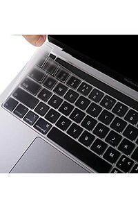 Macbook Air 2020 13 Inc M1 A2337 / A2179 Uyumlu Türkçe Q Klavye Slim Şeffaf Klavye Koruyucu Kılıf ürün fotoğrafı