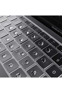 Macbook Air 2020 13 Inc M1 A2337 / A2179 Uyumlu Türkçe Q Klavye Slim Şeffaf Klavye Koruyucu Kılıf ürün fotoğrafı