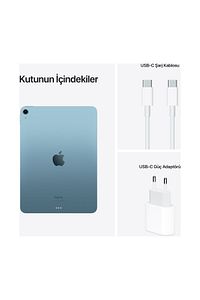 iPad Air 5. Nesil 64 GB 10.9" Wi-Fi Mavi Tablet MM9E3TU/A ürün fotoğrafı