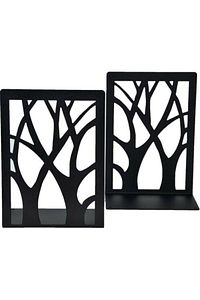 Metal Ağaç Desenli Kitap Desteği - Kitap Tutucu - Ev Ve Ofis Dekoratif Aksesuar( 2 Li Set) ürün fotoğrafı