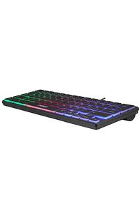 Minico Usb Rainbow Aydınlatmalı Q Kablolu Klavye Slim Kb-73m ürün fotoğrafı