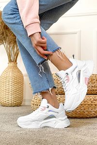 Kadın Beyaz Pudra Sneaker ürün fotoğrafı