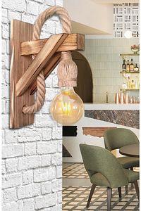 Aplik Ahşap Aplik Duvar Lambası Cafe Otel Restorant Için Ahşap Aplik Duvar Lambası ürün fotoğrafı