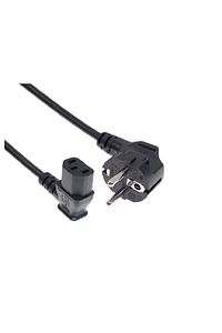 1.8 Metre L Uçlu Power Güç Kablosu C13 Iec Enerji Kablosu 1.8m 90 Derece Sol Açılı Elektrik Kablosu ürün fotoğrafı