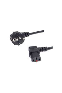1.8 Metre L Uçlu Power Güç Kablosu C13 Iec Enerji Kablosu 1.8m 90 Derece Sol Açılı Elektrik Kablosu ürün fotoğrafı