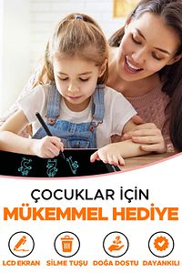 Grafik Digital Çocuk Yazı Çizim Tableti Lcd 8.5 Inc Ekranlı + Bilgisayar Kalemli ürün fotoğrafı