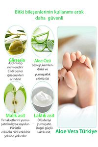 Aleovera Efero Ayak Soyucu Çorap Ölü Derileri Soyan Ayak Çorabı Peeling Maskesi ürün fotoğrafı