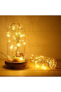 10 Metre Günışığı Ramazan Bayramı Işığı Süsü Peri Led Işık Sarı Pilli Ledli Duvar Gece 3 Fonksiyon ürün fotoğrafı