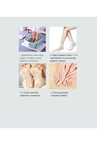 Aleovera Efero Ayak Soyucu Çorap Ölü Derileri Soyan Ayak Çorabı Peeling Maskesi ürün fotoğrafı