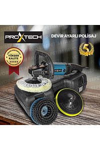 Proxtech Profesyonel 6 Kademeli Devirli Koltuk Yıkama Zımpara Pasta Cila Polisaj Makinesi ürün fotoğrafı
