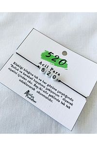 Acil Para 520 Sekans Sayı Olumlama Bilekliği Para Çeken Bileklik ürün fotoğrafı