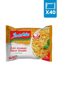 Indomie 40'lı Köri Aromalı Hazır Noodle Paket ürün fotoğrafı