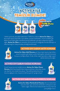 Antibakteriyel Sıvı Sabun Aktif 1,5+1,5+700ml ürün fotoğrafı