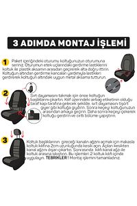 Opel Ampera 2012-2018 Uyumlu 1+1 Taba Tay Tüyü Koltuk Kılıfı Tt646 ürün fotoğrafı