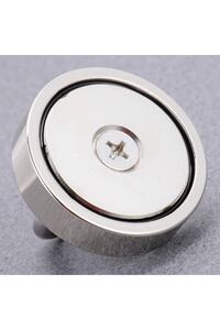Süper Güçlü Halkalı Büyük Neodyum Pot Mıknatıs, 60 Mm Çap, Magnet Fishing, Kurtarma Mıknatısı ürün fotoğrafı