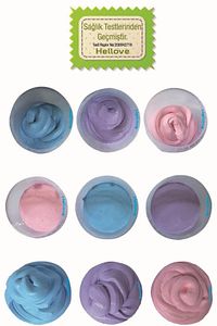 Ele Yapışmayan Slime Slaym Oyun Hamuru 3 Renk Pofuduk Slime ürün fotoğrafı