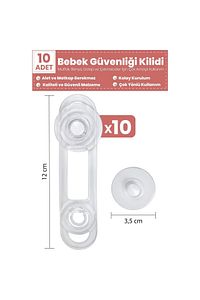 10 Adet Mini Çok Amaçlı Kilit ürün fotoğrafı