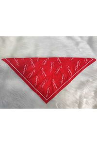 Atatürk Imzalı Kare Kırmızı Ipek Saten Bandana Fular ürün fotoğrafı