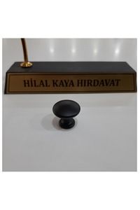 Siyah Dolap Tek Vidalı Kulp Mat Siyah Çekmece Vestiyer Mobilya ürün fotoğrafı