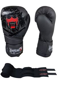 Yakuza Boks Eldiveni Muay Thai Kick Boks Eldiveni Ve Whiteface Boks Bandajı 2’li Set ürün fotoğrafı