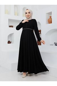 Mevlana Model Kolu Ve Beli Modelli Kloş Ferace Pardesü ürün fotoğrafı