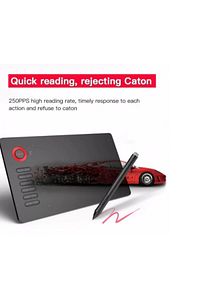 A15 Pro 10" Zoomuyumlu 8192lvl.5080lpı Grafiktablet+kalem-siyah ürün fotoğrafı