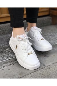 EXXY Beyaz Kadın Havuz Taban Sneaker 100606373 ürün fotoğrafı