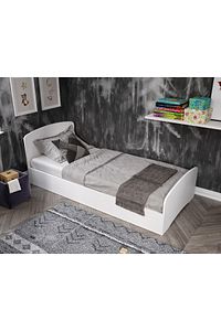 Soft Tek Kişilik Mdf Karyola Beyaz - 90 Cm X 190 Cm Yataklarla Uyumlu ürün fotoğrafı