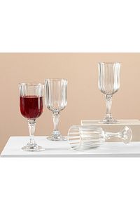 4 Parça Ricco Cam 4'lü Kadeh 210 ml Kırmızı Şarap Kadehi Cam ürün fotoğrafı