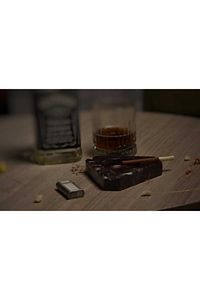 Kişiselleştirilebilir - Cherry Rot Mermer - Lüks Dekoratif El Yapımı  Üçgen Puro Küllüğü ürün fotoğrafı