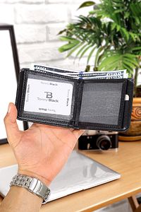 Orijinal Erkek Gri Deri Cüzdan 10 Kart 3 Kimlik 2 Kağıt Para Bölmesi Tbdc00012-02 ürün fotoğrafı