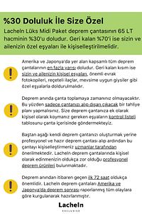 Orijinal Midi Plus Paket Tam Kapsamlı Hazır Deprem Çantası Afet Için Ilk Yardım Acil Durum Seti ürün fotoğrafı
