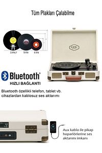 Çanta Pikap T317b Krem (BLUETOOTH-ŞARJLI-AUX-METAL IĞNELİ) "orijinal Ürün-2 Yıl Garantili" ürün fotoğrafı