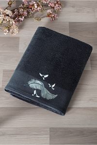 Feather Nakışlı Hamam Seti ürün fotoğrafı