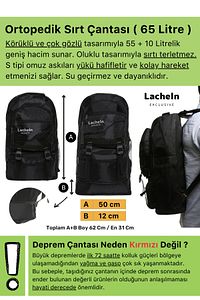 Orijinal Midi Plus Paket Tam Kapsamlı Hazır Deprem Çantası Afet Için Ilk Yardım Acil Durum Seti ürün fotoğrafı