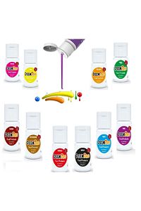Gıda Boyası Seti 10 Adet 10 Renk 10 Ml X 10 Adet Su Bazlı Sıvı Gıda Boyaları 10 Lü ürün fotoğrafı