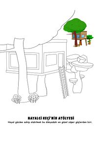Kurt Ve Yedi Küçük Oğlak Boyama Etkinlikleri - 3 - Boyama Kitabı ürün fotoğrafı