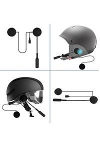Bluetooth 5.0 Şarj Edilebilir Eller Serbest Motosiklet Kulaklık Kask Kulaklık ürün fotoğrafı