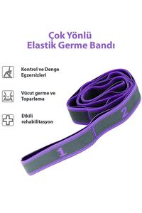 Profesyonel Jimnastik Eğitim Bandı 9 Seviyeli Pilates Yoga Direnç Spor Elastik Gergi Yoga Bandı ürün fotoğrafı