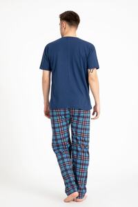 Erkek Baskılı Pijama Takımı Kısa Kollu ürün fotoğrafı
